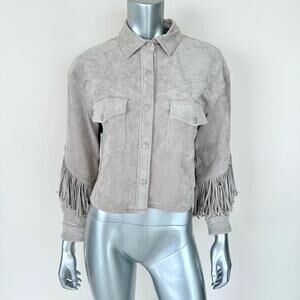 BLANK NYC women faux suede jacket size XS